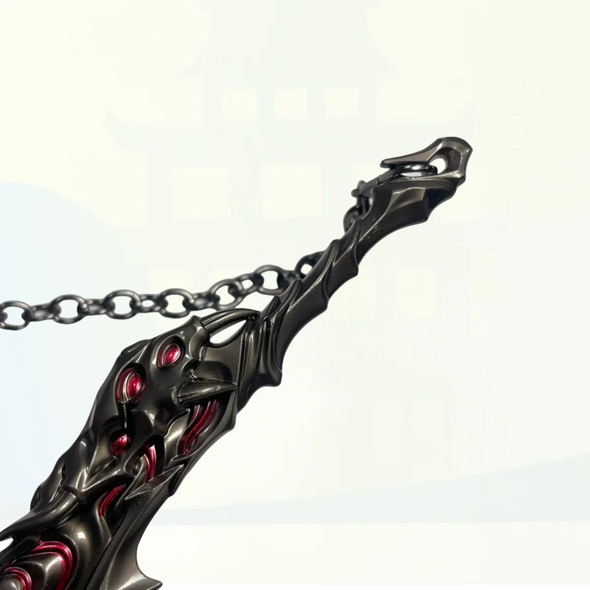 7.1 polegada valorant chama metal katana espada japonês katana sabre original samurai sabre ninja faca cosplay acessórios prop brinquedo