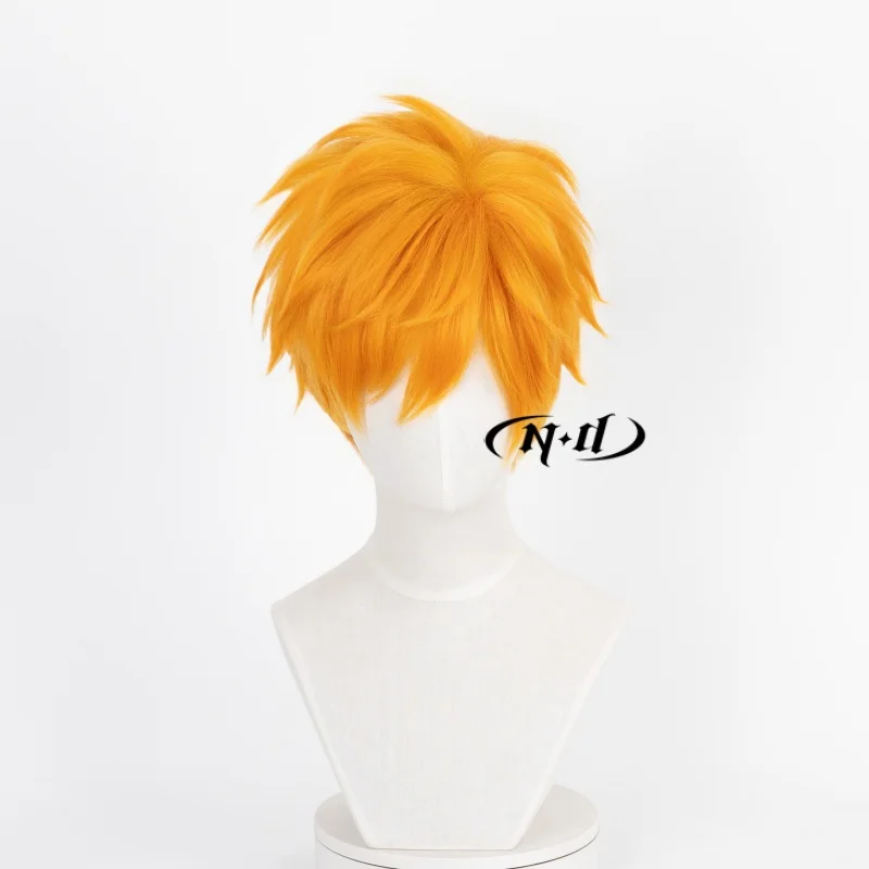 Pelucas de Cosplay ND Ichigo Kurosaki, peluca de pelo Bleach Anime, pelucas de pelo resistentes al calor para disfraz de Halloween, fiesta temática Coser