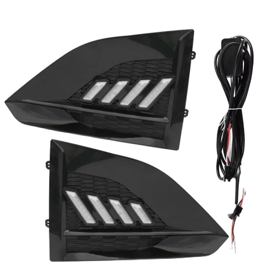 

2pcs LED DRL Fog Lights Left and Right with Wiring Kit For Nissan Altima 2023 2024 2025 LED Fog Light Daytime Running Lamp