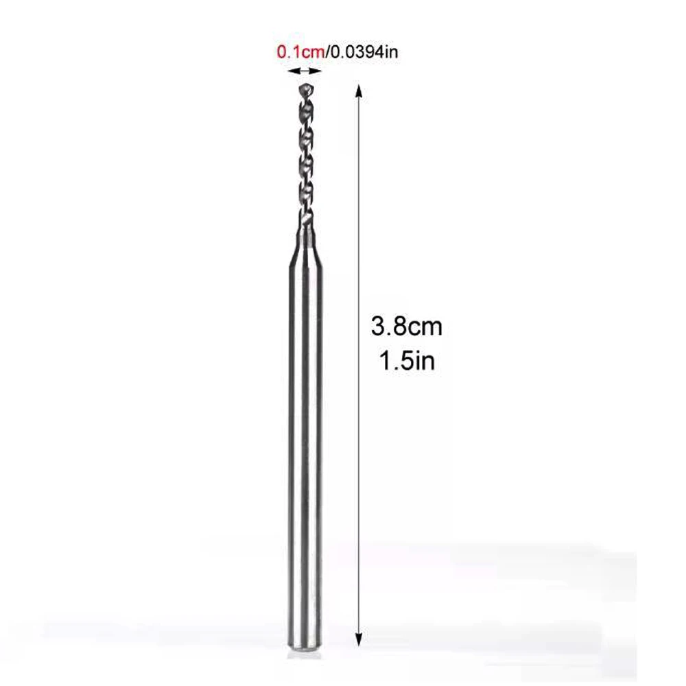 Broca perforadora de uñas de acero de tungsteno, herramienta de pulido para salón de manicura y pedicura, 1/1,2mm, 1 ud.