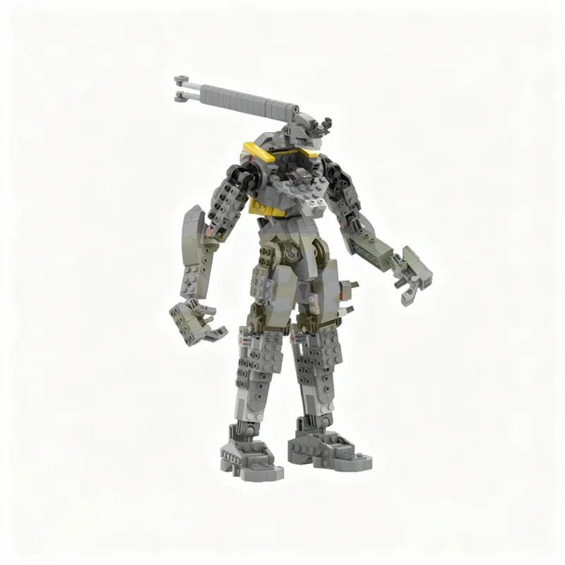 

457 деталей MOC: Механический титановый робот Jay S, модернизированная модель, строительные блоки, конструктор, рождественский подарок, креативная идея, DIY-набор из кирпичиков