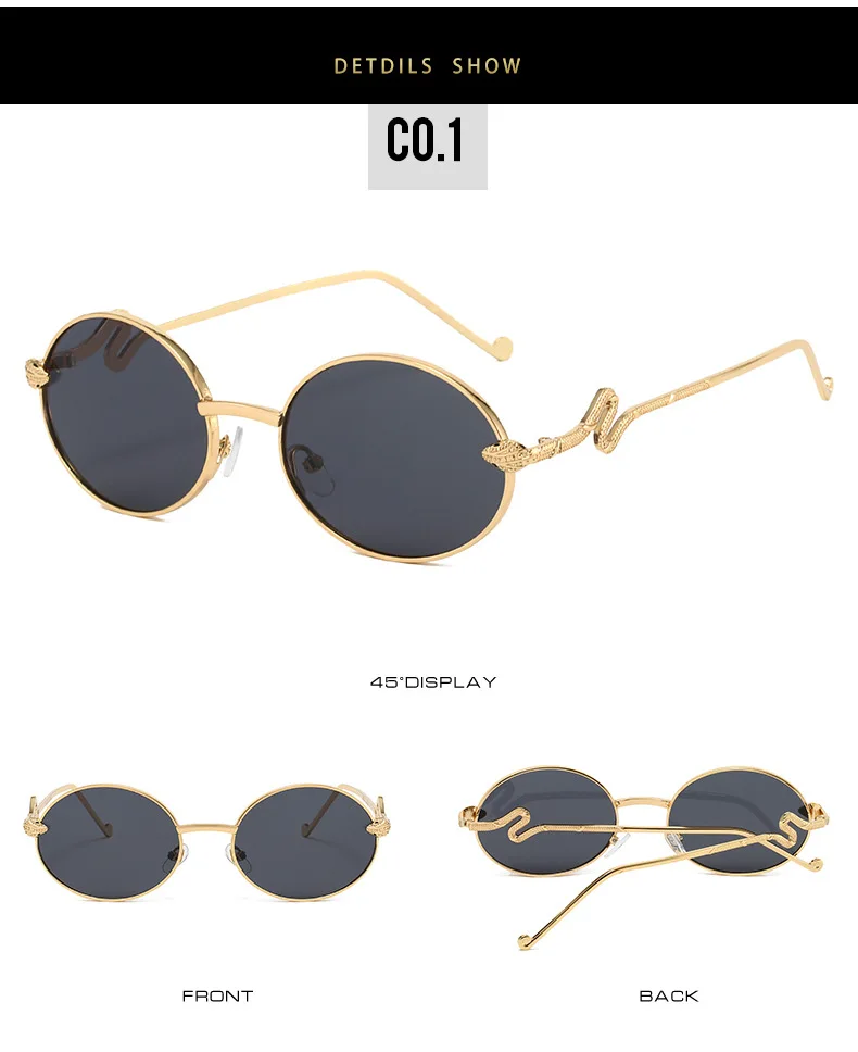 2025, Marke Snake Sonnenbrille für Damen, luxuriös, oval, cool, Sonnenschutz, Damenmode, Brille – Detail 7