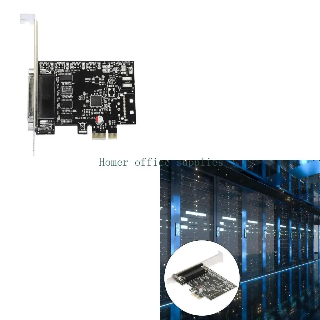 

K43B 4-портовая последовательная плата RS232 PCIe с разъёмным кабелем для ПК стандартного и малого форм-фактора