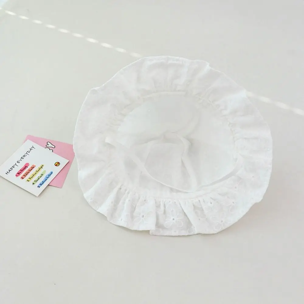 

Casual Lace Ruffle Newborn Sun Hat Princess Sunscreen Infant Bucket Hat Sweet Cute Baby Fisherman Hat Beach