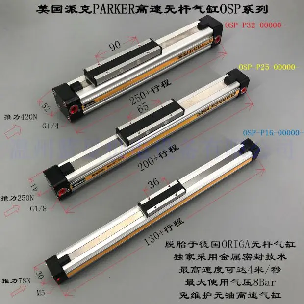 

Parker High-speed Rodless Cylinder OSP-P63-00000-01700 In The United States