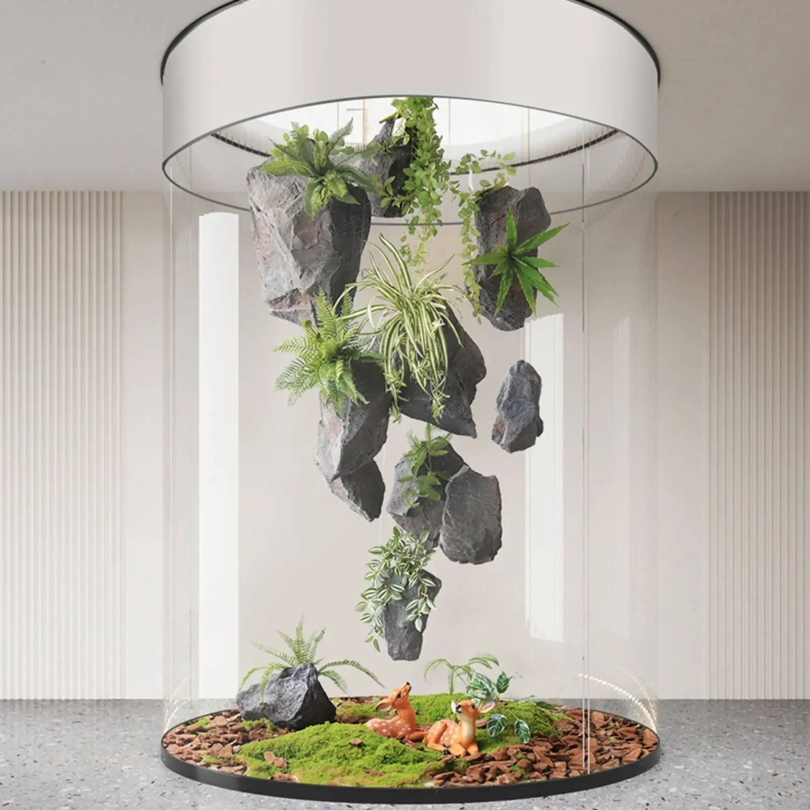 Hanging Foam Rock Prop Realistic PU Stone for Magic Levitating Decor