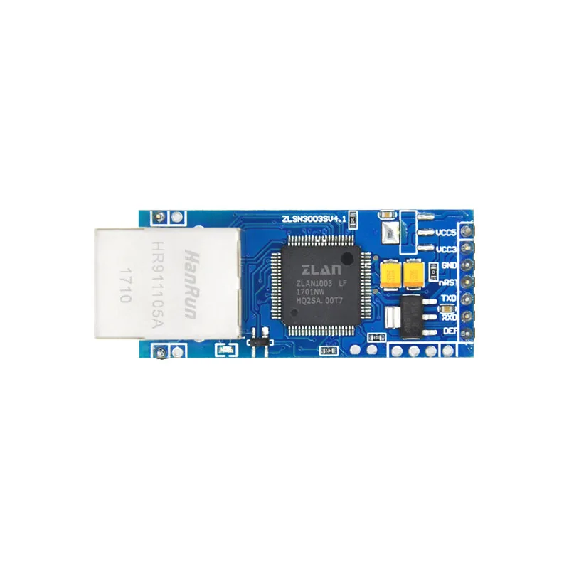 Последовательный модуль преобразователя RS232 RS485 в TCP MCU, сеть UART TTL Ethernet ZLSN3003S