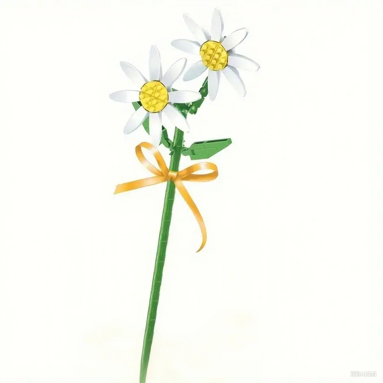 

Daisy Flower Bouquet Building Blocks Set High Quality ABS Multicolor with Green Stems & Yellow Centers Perfect for Home Decor