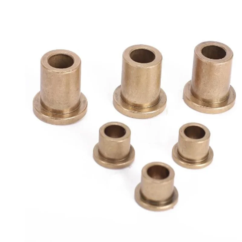 Custom order Flanging Self-Lubricating Bearing  Oil Copper Bushing Guide Sleeve With Stepped Flange