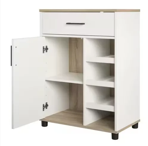 

Wooden Modern Adjustable Kitchen Storage Cabinet with 1-Drawer and Beverage Shelvespromote sales
