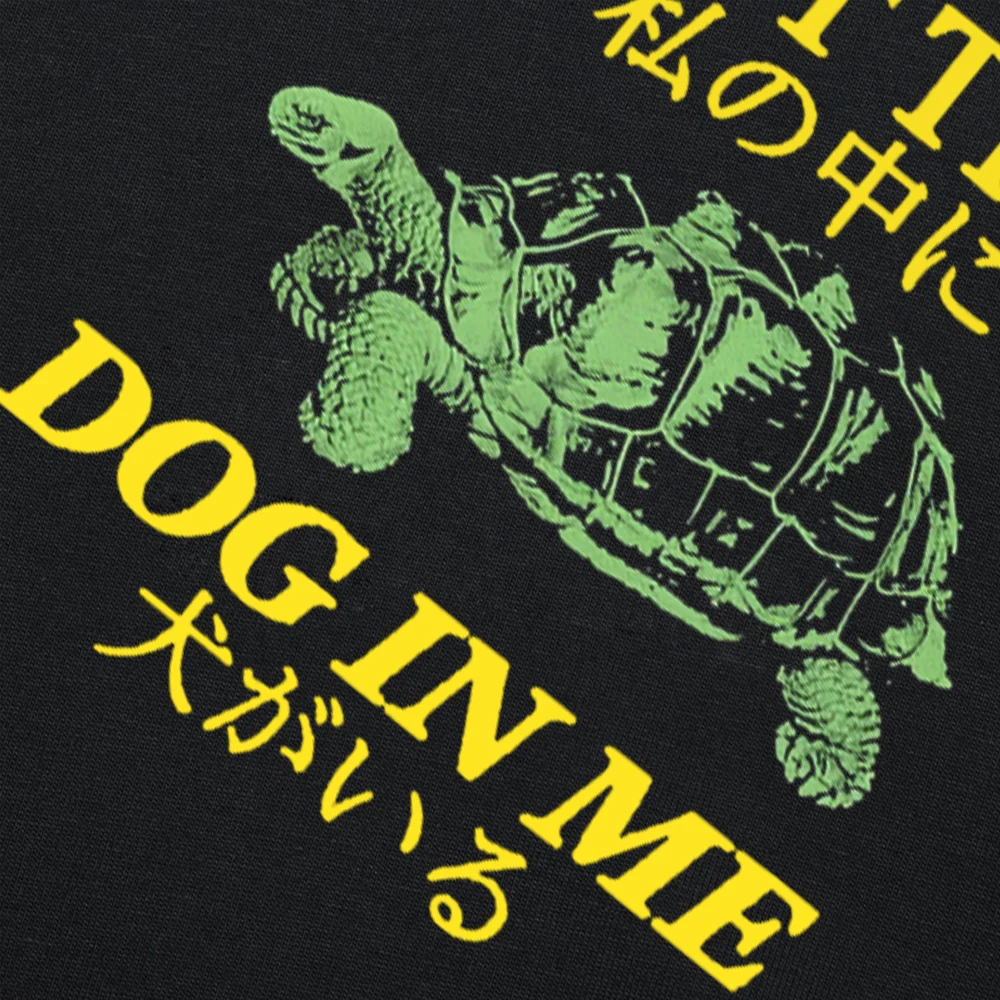 I Got That Dog in Me Turtle Japanisches T-Shirt Y2k Art Sarkastisches Witz-T-Shirt Lustiges Hundeliebhaber-Geschenk Humor Streetwear Top – Detail 3