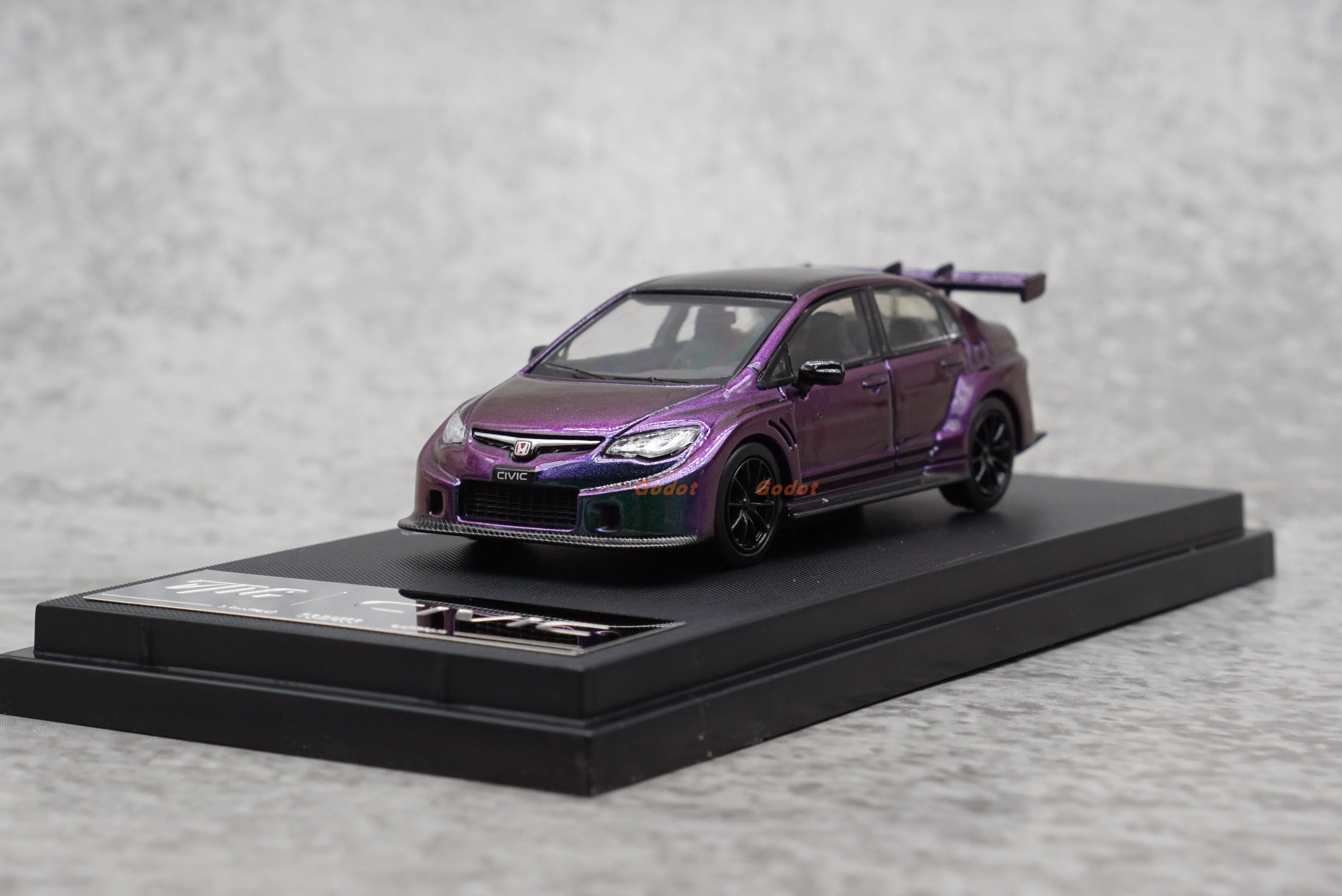 tpc 1:64 Honda Civic modified FD2 Chameleon alloy model car decoration