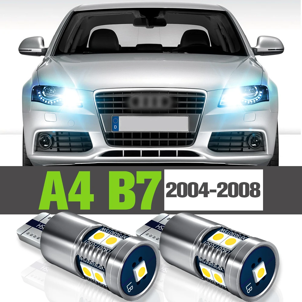 

2x LED Parking Light Accessories Clearance Lamp For Audi A4 B7 2004 2005 2006 2007 2008