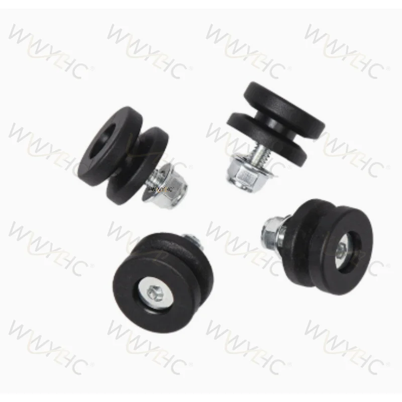Suitable for 4pcs Motorcycle Aluminum Alloy Tail Box T-buckle Stamping Quick Release Baseplate Plastic Mat