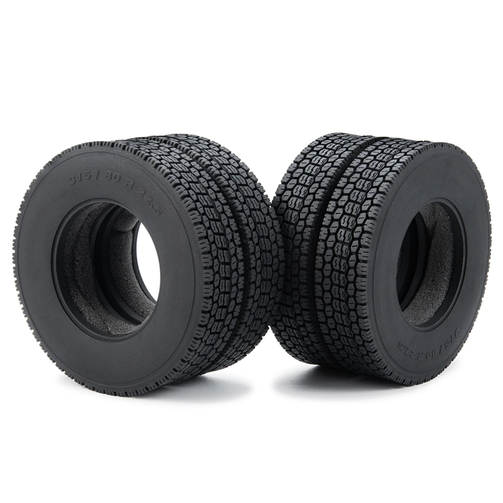 1/14 Tamiya Wheel Tires Rubber Tyre 22/25mm for 1/14 Tamiya Truck Trailer Tractor Cargo Tow Drag RC Car Upgrade Parts