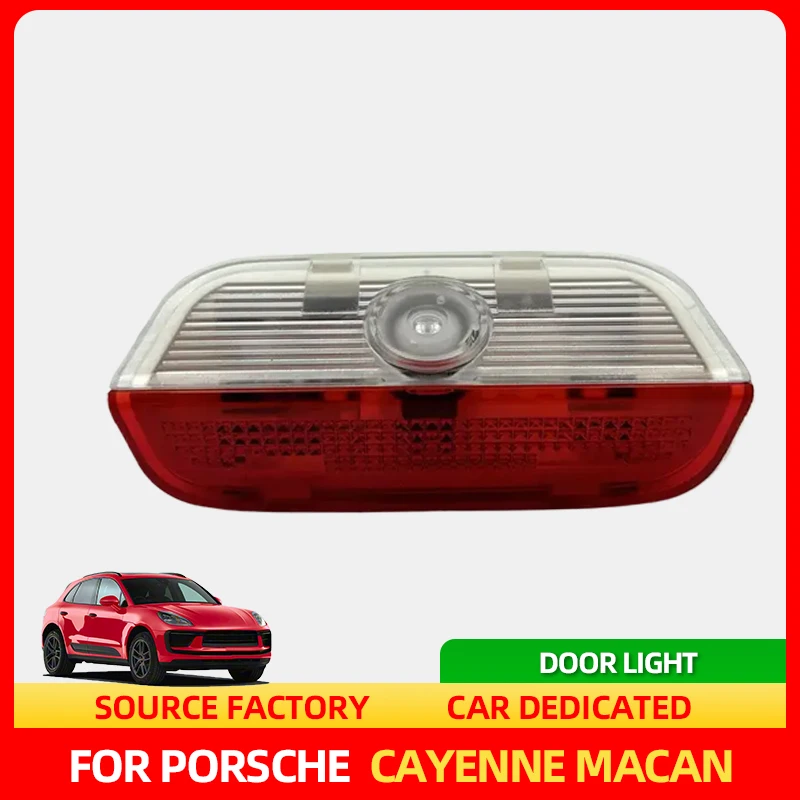 

Эмблемы Приветственный дверной светильник для Porsche New Cayenne GTS S Macan T 2.0T 2.9T Icon HD LED Лазерный декор проекция Автомобильный lam