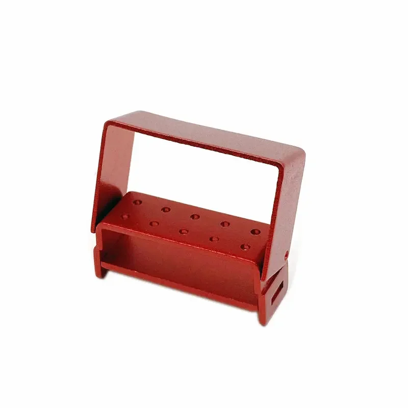 5/10 Holes Dental Burs Holder Block Dental Disinfection Box Aluminium for High Speed Burs Dentista Tool