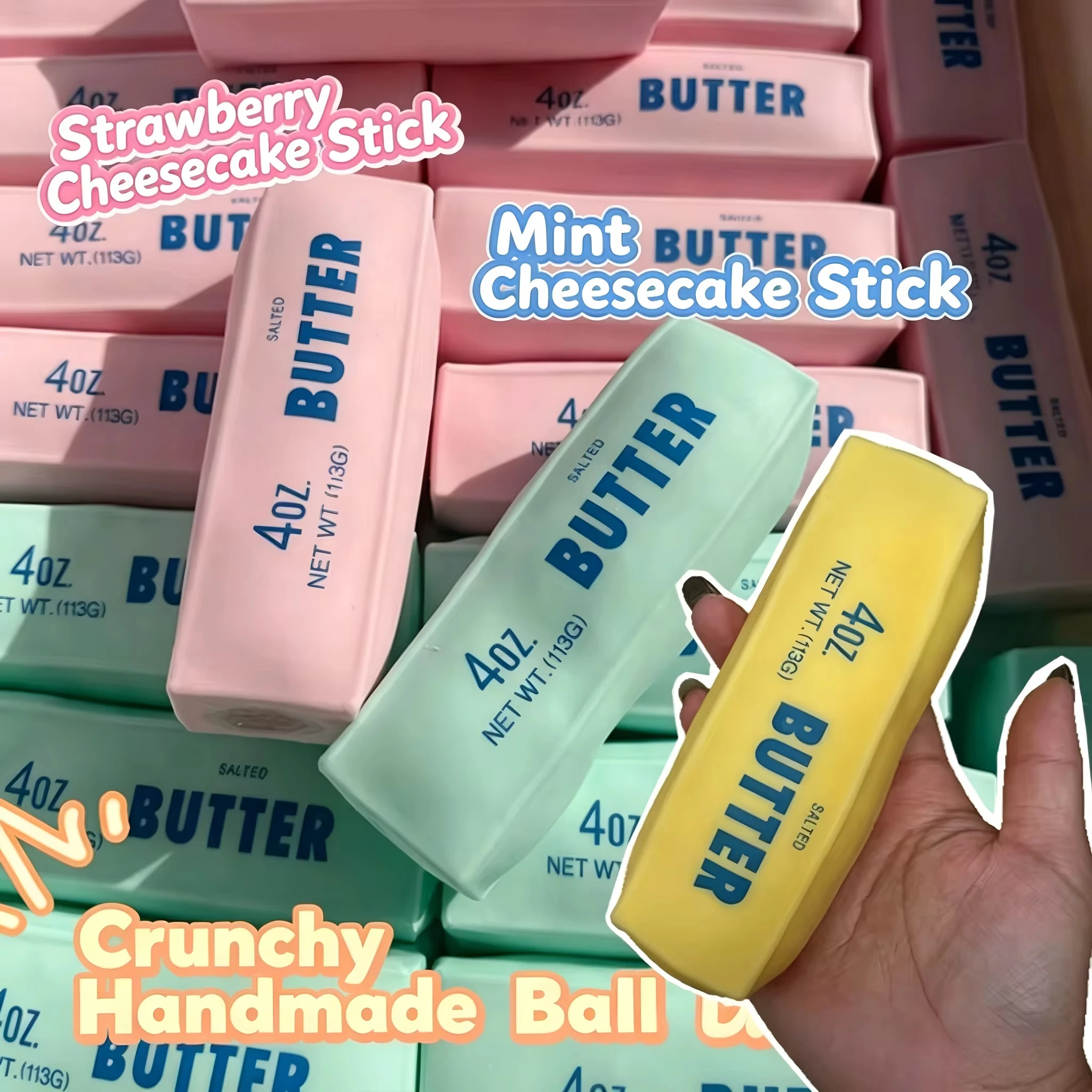 Crystal Growing Kit - Butter Stick Squishy Stress Ball ADHD