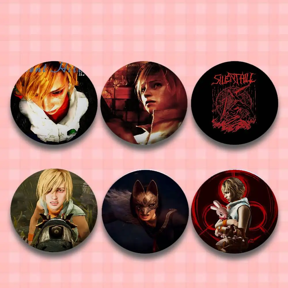 Coole S-Silent Hill Abzeichen Weißblech Soft Button Pin Brosche Metall Abzeichen Custom Schmuck Zubehör Hut Tasche Revers