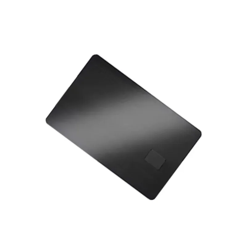 Tarjeta de crédito de metal en blanco con grabado láser colorida con ranura para chip 4442 4428 y banda magnética