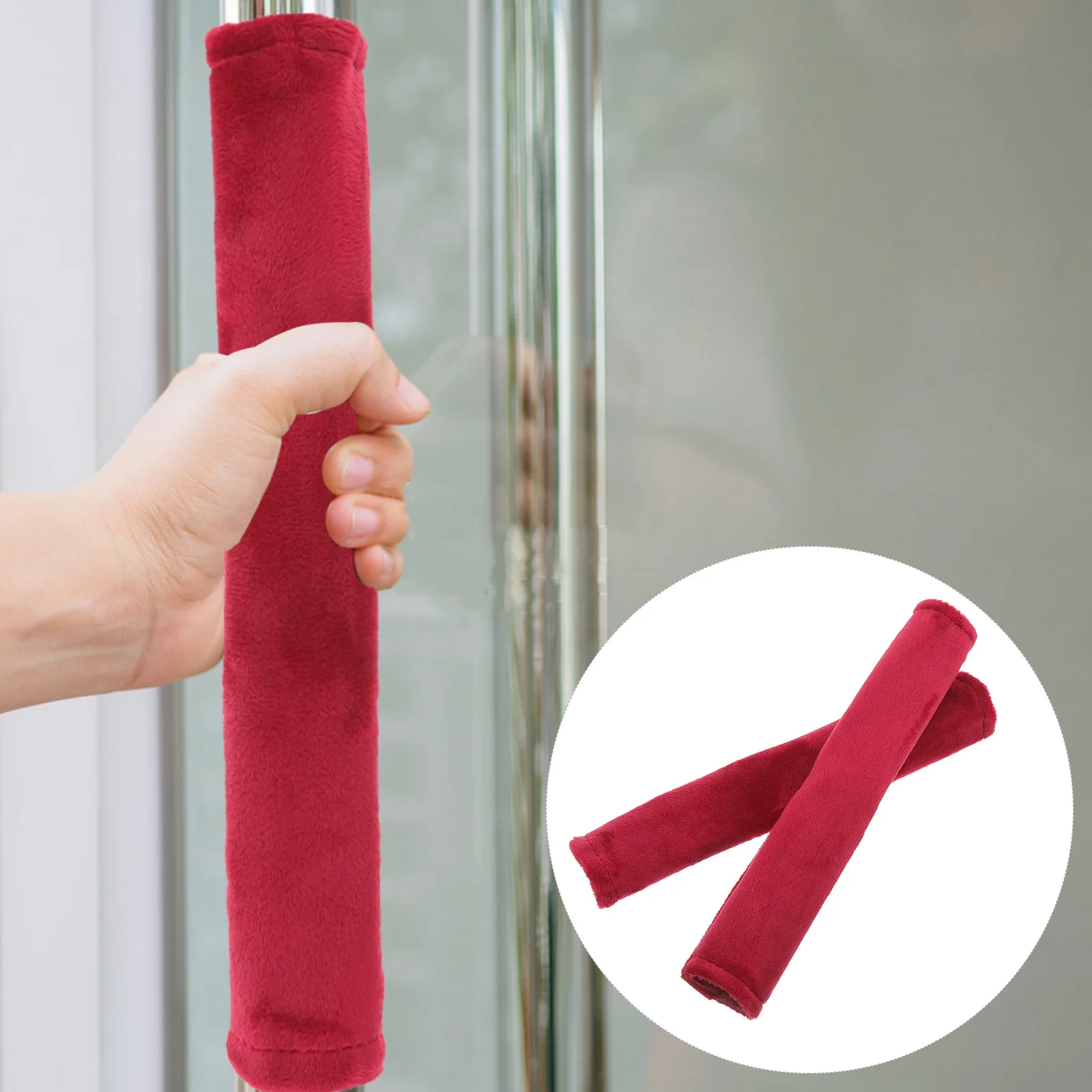 

2pcs Door Refrigerator Handle Covers Set of 2 Anti-Collision Soft Durable for Bathroom Kitchen Bedroom Use