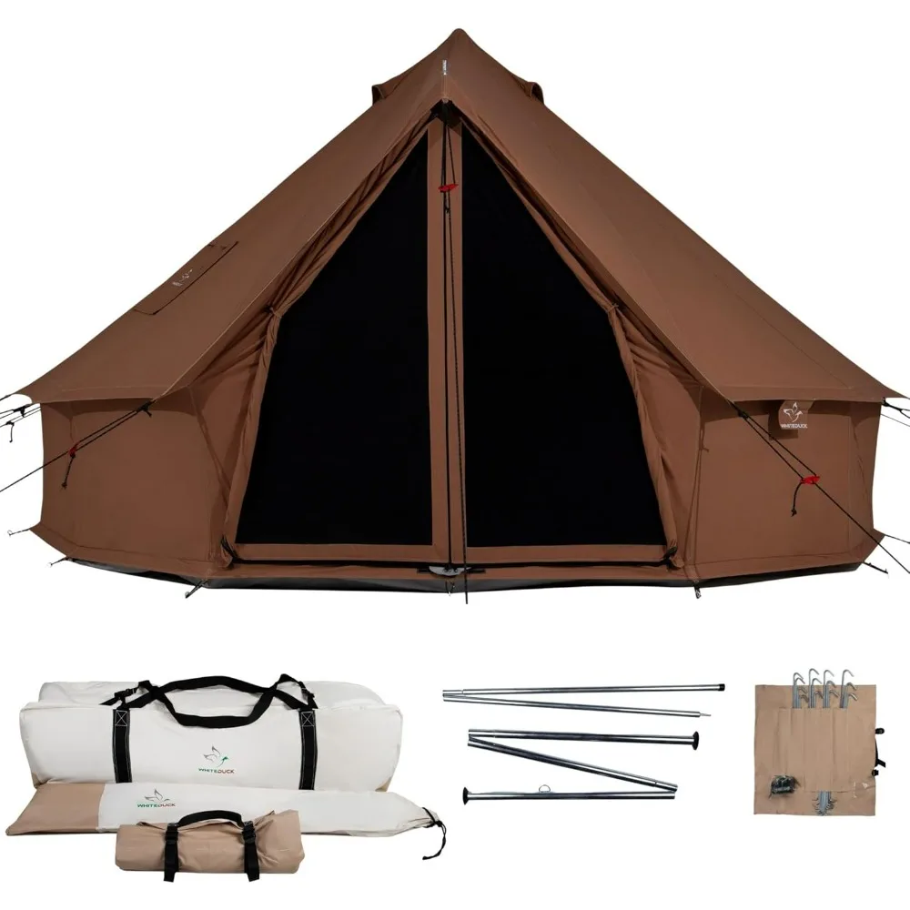 Outdoor Tent,w/StoveJack, Waterproof, 4 Season Luxury Camping,Camping Tents