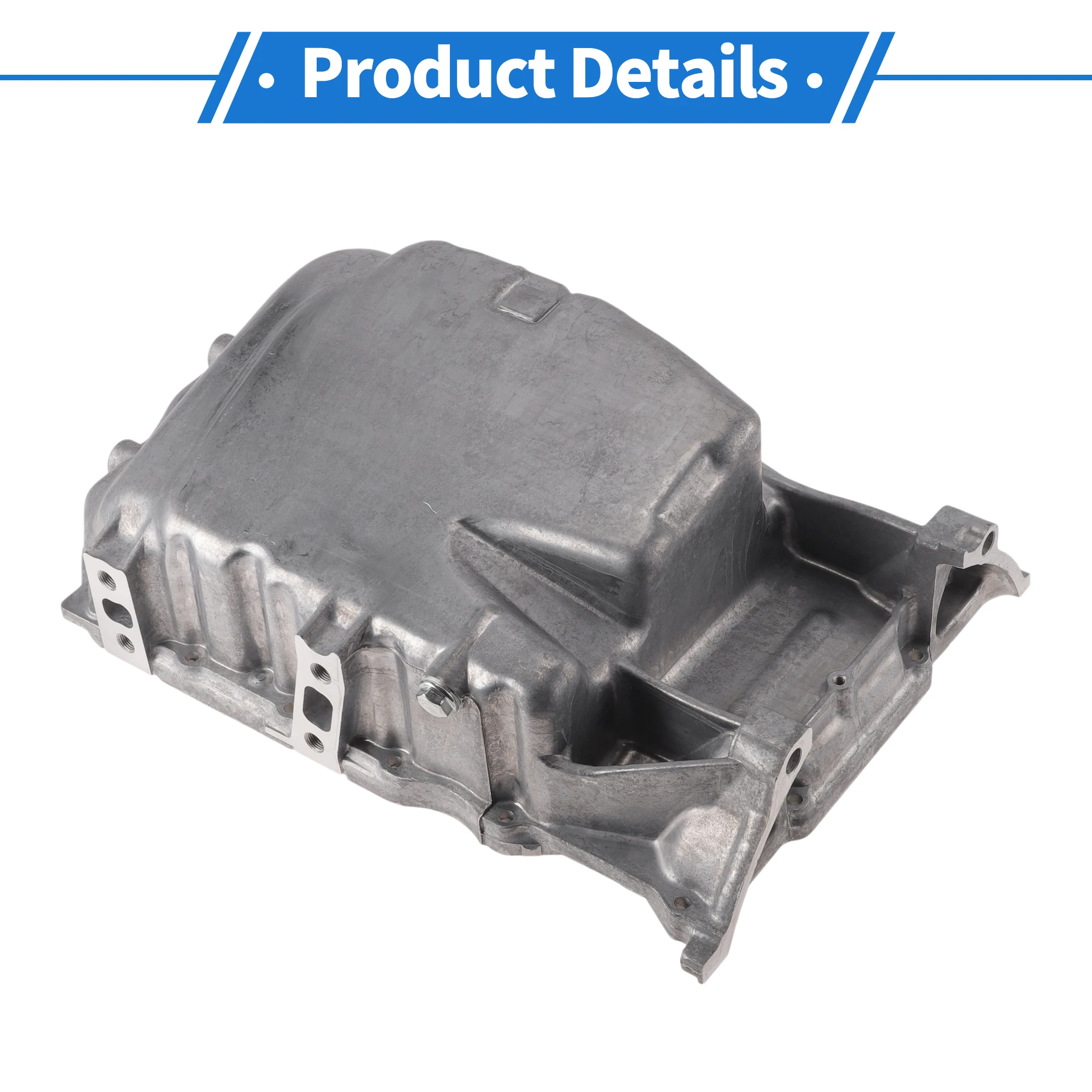 

UXCELL No.11200REZA00 Масляный поддон двигателя Масляный поддон поддона трансмиссии для Honda CR-V 2010-2011, алюминиевый сплав, серебристый тон