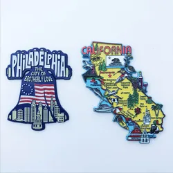 USA New Philadelphia California Fridge Magnets Tourism Souvenir Refrigerator Magnetic Sticker Decoration Collection Gift