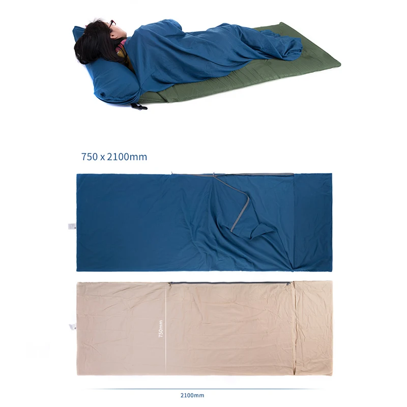 Naturehike All-cotton Sleeping Bag Liner Outdoor Camping Portable Travel Hotel Dirt-proof Sleeve Lightweight Sleeping Bag image 5
