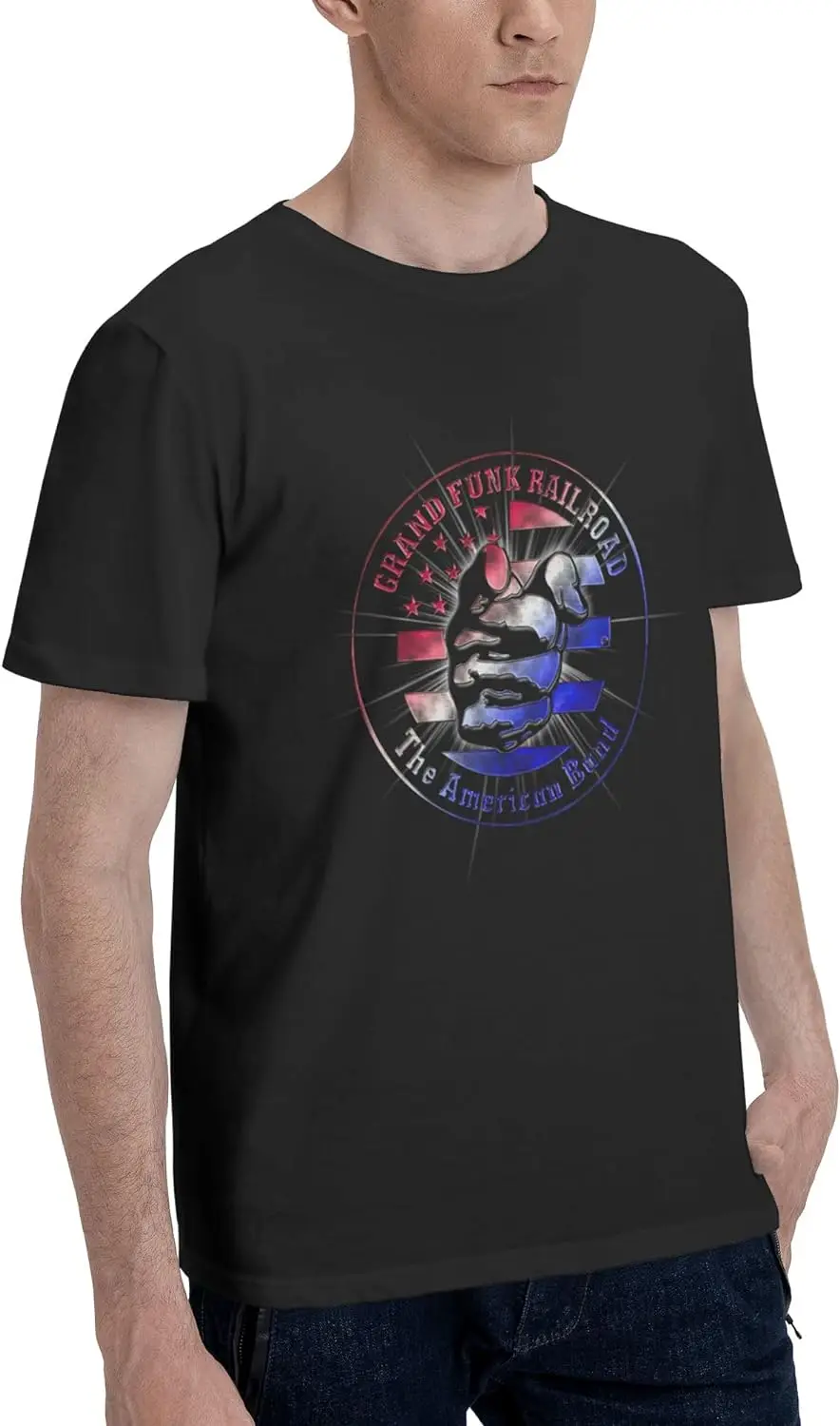 Men's Short Sleeve T-Shirt Crewneck Casual Tees Soft Cotton T-Shirt