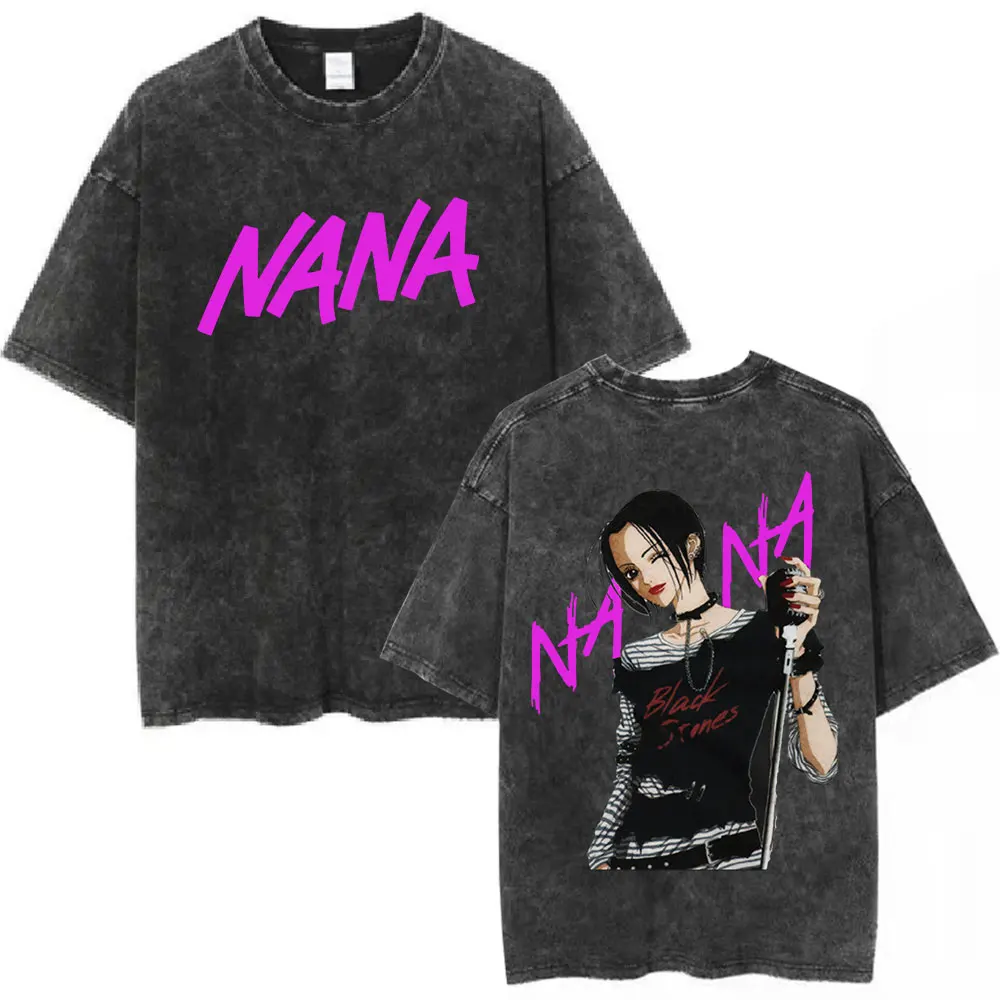 

Футболка с принтом японского аниме Nana Osaki, новинка лета 2026, мужская и женская, в стиле Харадзюку, модная, хлопковая, повседневная, оверсайз