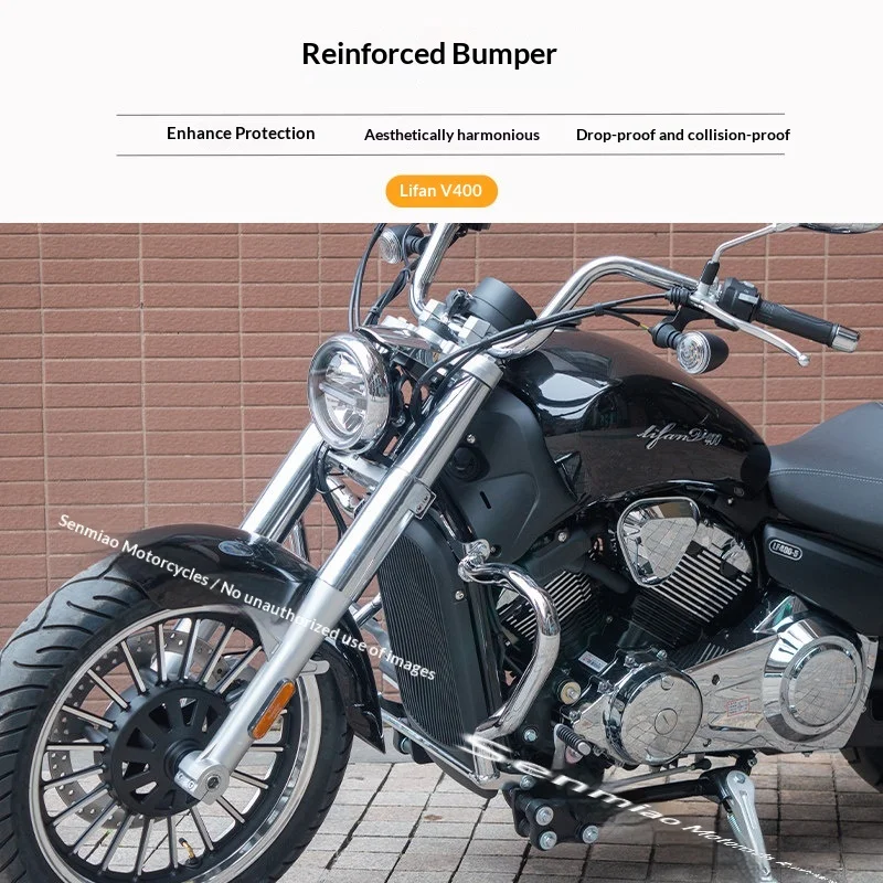【Premium】For Lifan V400 guard bumper backrest side bag modified parts bumper folding backrest canvas trim box shelf