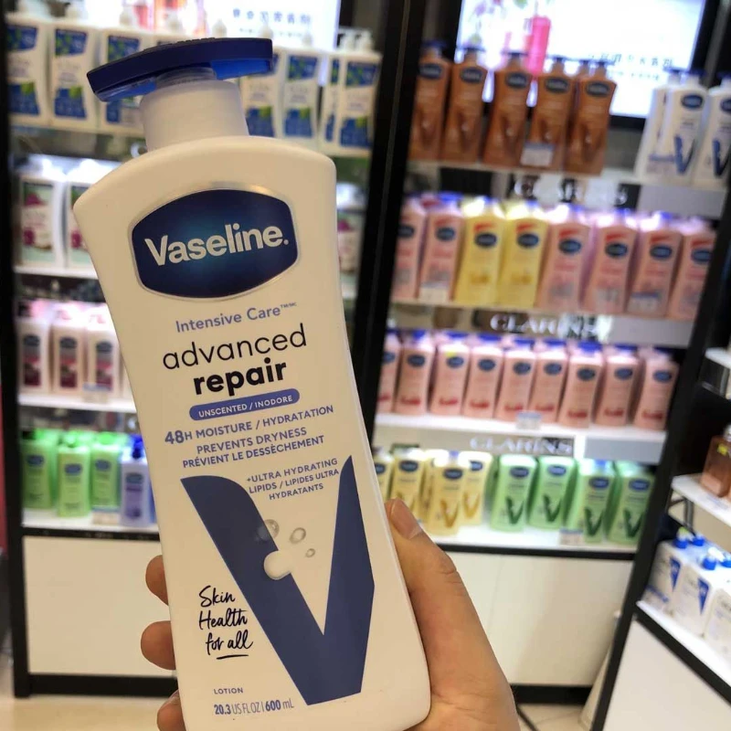 Vaseline Body Lotion 600ml Moisturizing, Deep Repairing, Efficient Moisture Locking and Brightening Skin Tone