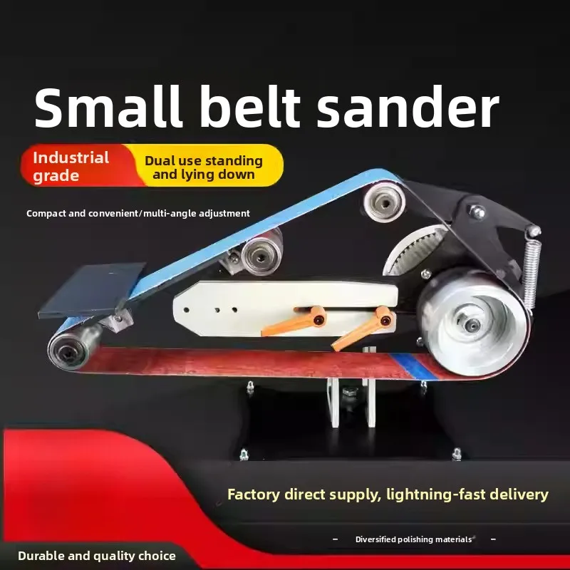 

AC 220V Electric Belt Sander Brushless Servo Motor Knife Sharpener Vertical Horizontal Polishing Grinding Machine 915x50MM 750W