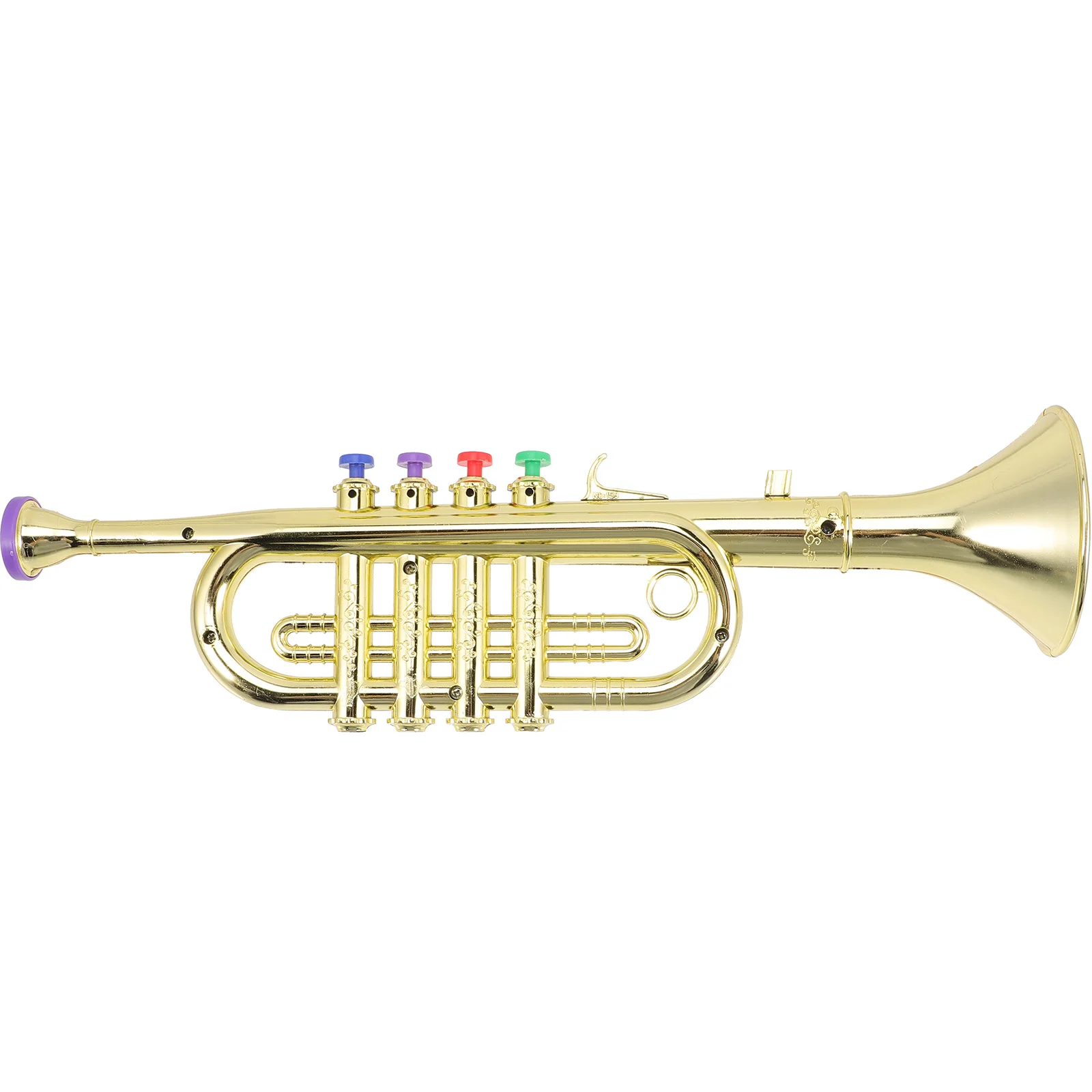 

Simulated Musical Instrument Toys Kids Trumpet Safe Tasteless High Grade Plastic Golden Horn Saxophone Creative Plaything