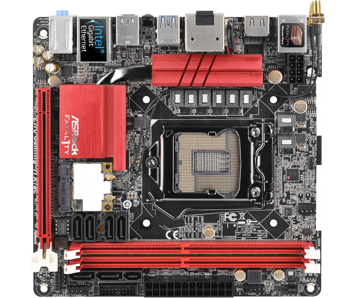 ASROCK Z170 Gaming-ITX/ac LGA 1151 Mini-ITX płyty główne Intel Z170 2 × DDR4 32GB pci-e 3.0 usb3, 1 M.2 dla rdzenia 6th gen i7/i5/i3