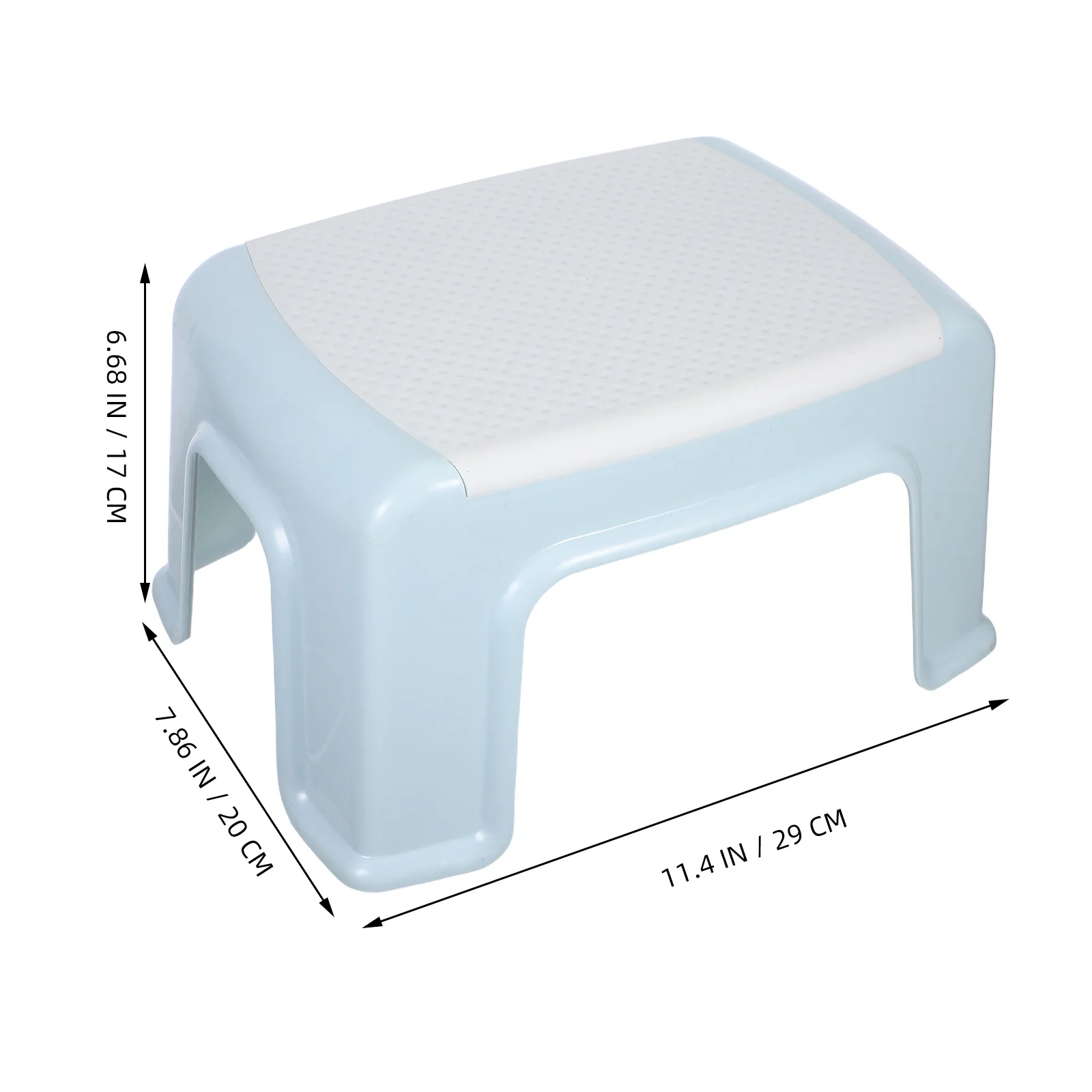 Shoe Changing Stool Lightweight Plastic Step For Bathroom Kitchen Bed Non-Slip Footrest Small Climbing