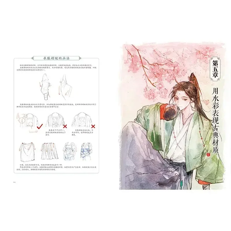 Shanyuei Ink Ancient Watercolor Illustration Techniques Set Ancient Character Illustration Drawing Tutorial