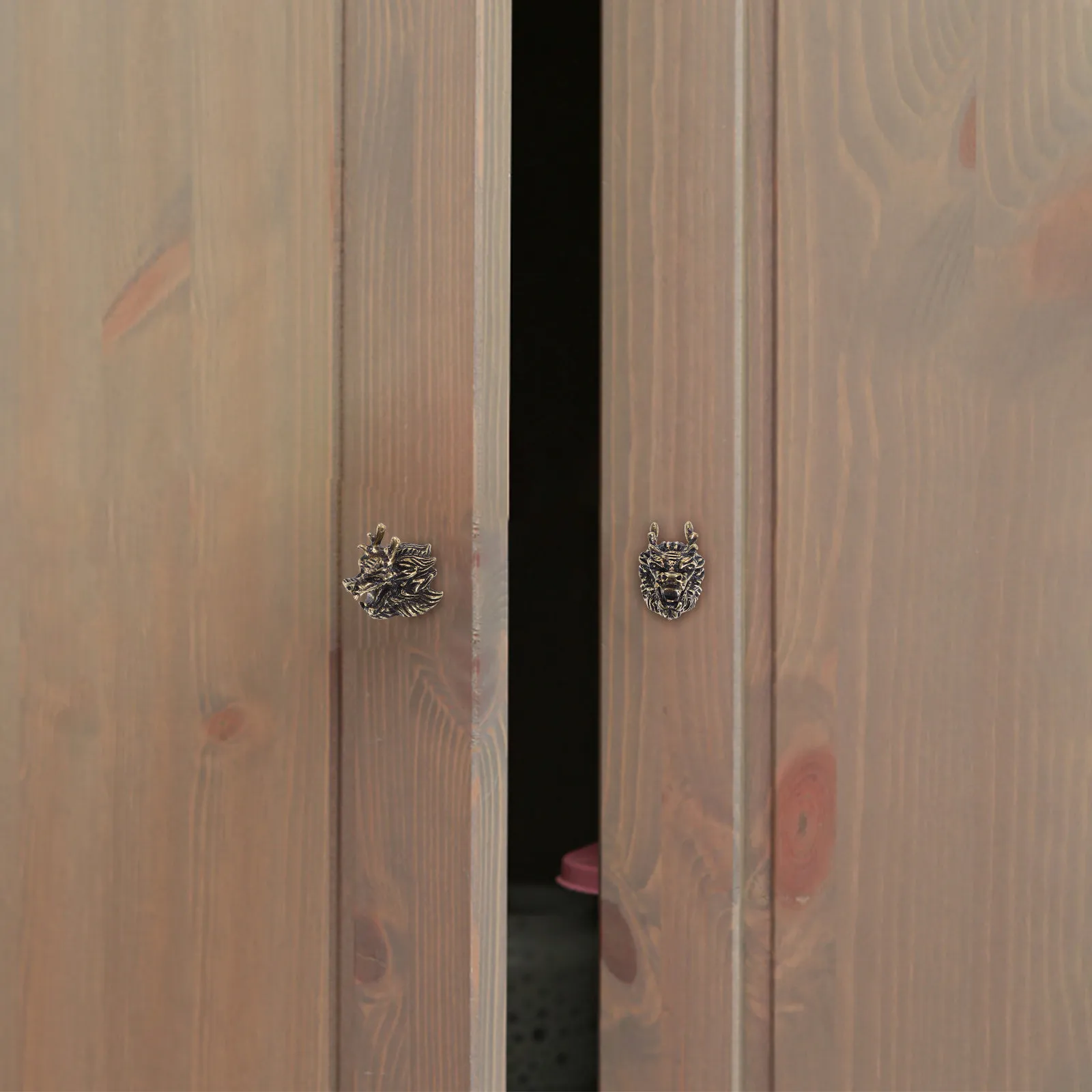 Dragon Head Brass Cabinet Handle New Chinese Style Pull Knob for Wardrobes Dressers Kitchen Cabinets Decorative Brass Drawer