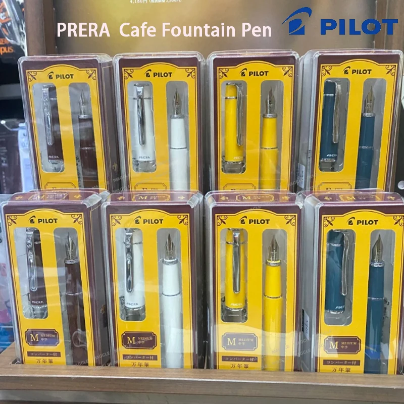 pilot-prera-fountain-pen-limited-classic-cafe-series-f-m-smooth-alloy-nib-resin-rod-calligraphy-pens-compact-student-adult-gift