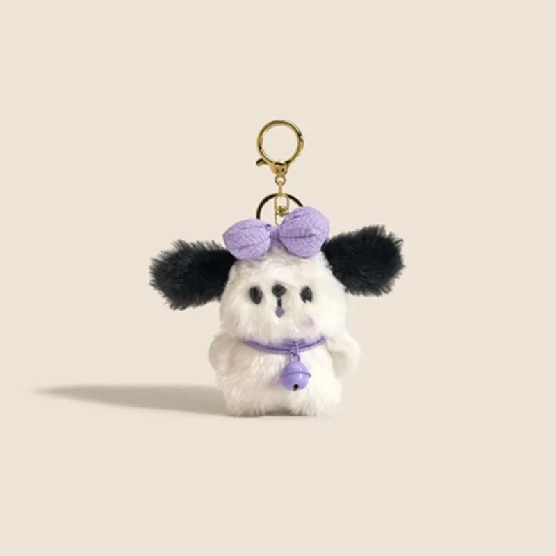 Sanurgente-Porte-clés en peluche Pochacco Anime pour enfants, porte-clés de voiture, jouets de dessin animé Kawaii, sac pendentif en beurre