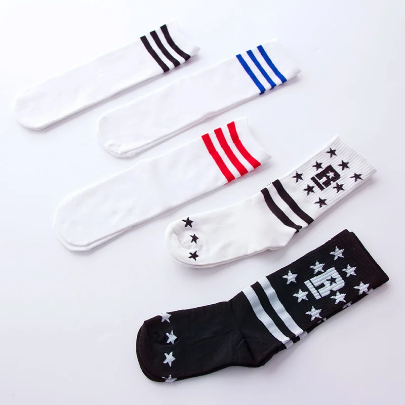 Children's cheerleading socks, children's baby hip hop fashion summer stockings, boys and girls, color matching medium