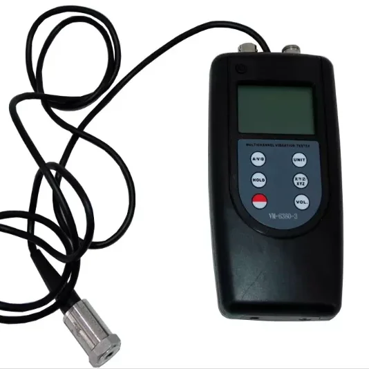 

VM-6380-3 Tri-channel Vibration Meter Vibration Measuring Instrument