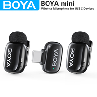 BOYA mini Wireless Microphone for iPhone 15/16 Android Tablets USB C Devices Noise Reduction for Video Recording Vlog Streaming