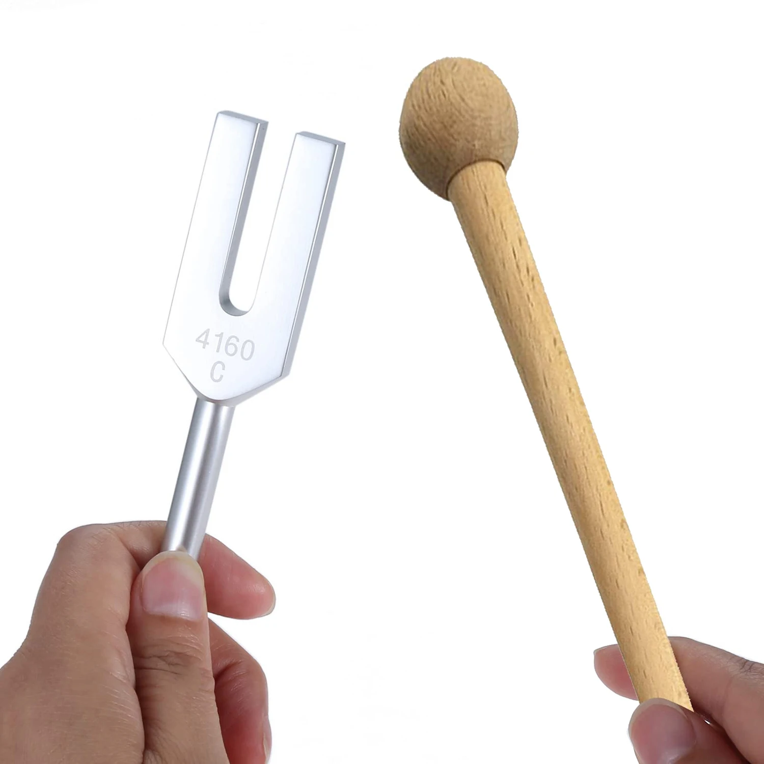 Tendencias ahora Juego de diapasones 4096 Hz 4160 Hz 4225 Hz Juego de diapasones Diapasón con martillos de madera y bolsa de tela Estilo 2