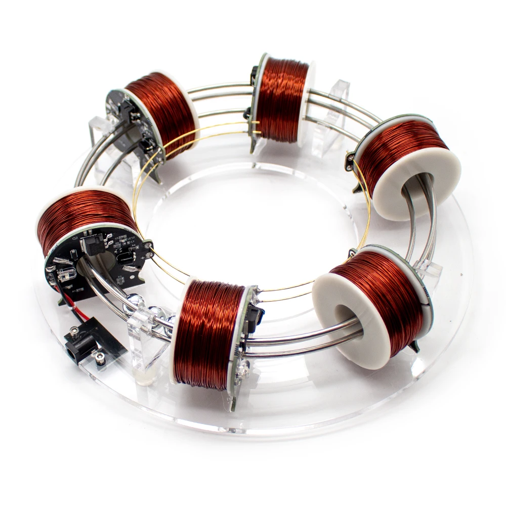 Imagem -04 - Ciclotron Eletromagnético Eletromagnético Acelerador Circular Faça Você Mesmo Six Coils Equipamento Experimental Científico Modelo de Auxílio de Ensino de Física