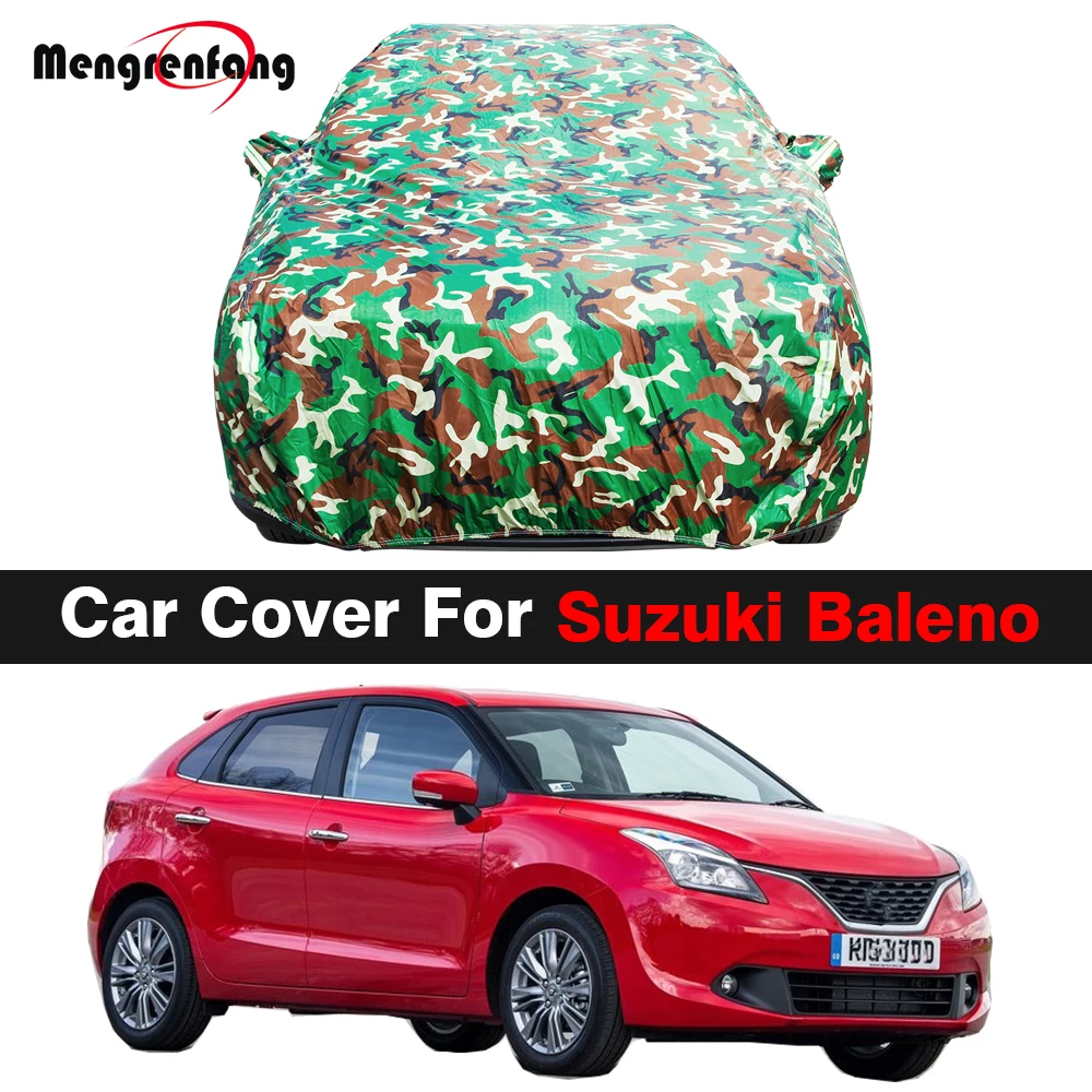 Camouflage Car Cover Waterproof Anti-UV Sun Shade Rain Snow Protection Cover For Suzuki Baleno Esteem Liana Aerio