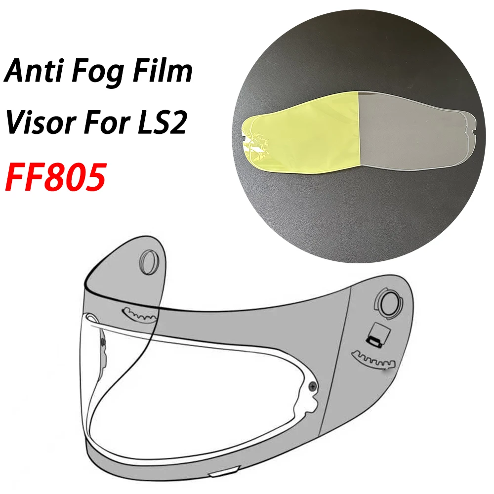 Visor inserts Film Anti Fog Motorcycle Helmet for LS2 FF805 Moto Helmet Accessories Antifog Lens Film