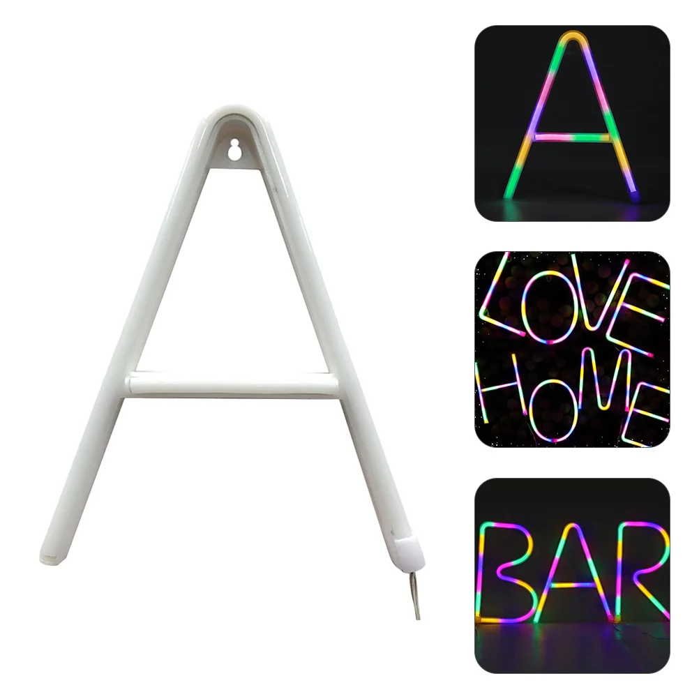 الإنجليزية الأبجدية مصباح النيون Led النمذجة ضوء المزدوج الطاقة USB تعمل غرفة نوم غرفة المعيشة ضوء الليل ديكور
