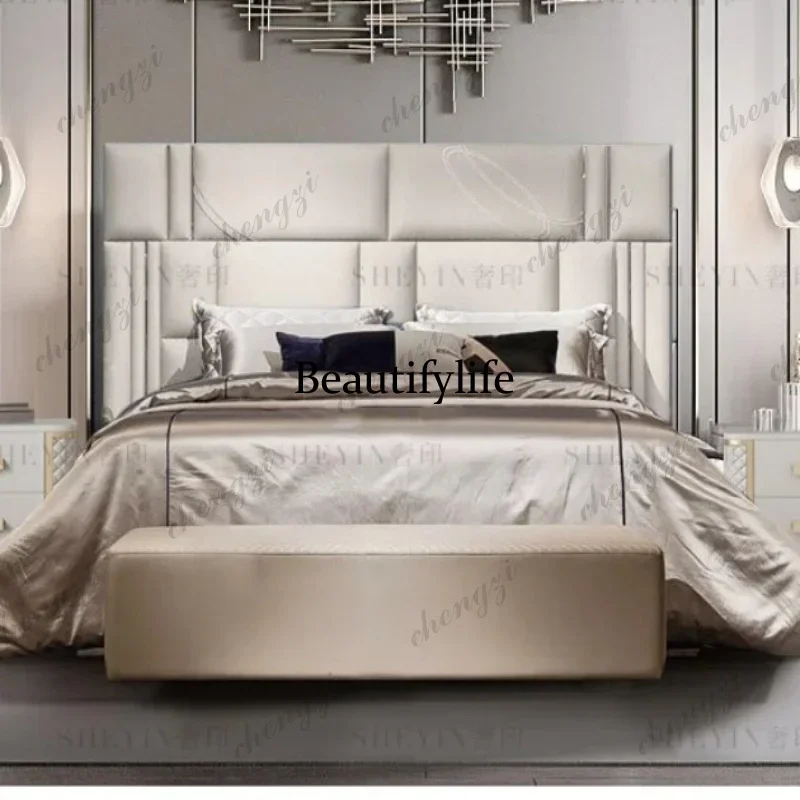 F182 Headboards Freeshippings Letto Matrimoniale Furniture Clearance Stuff Double Bed Mattresses Decoration Wooden King Double B